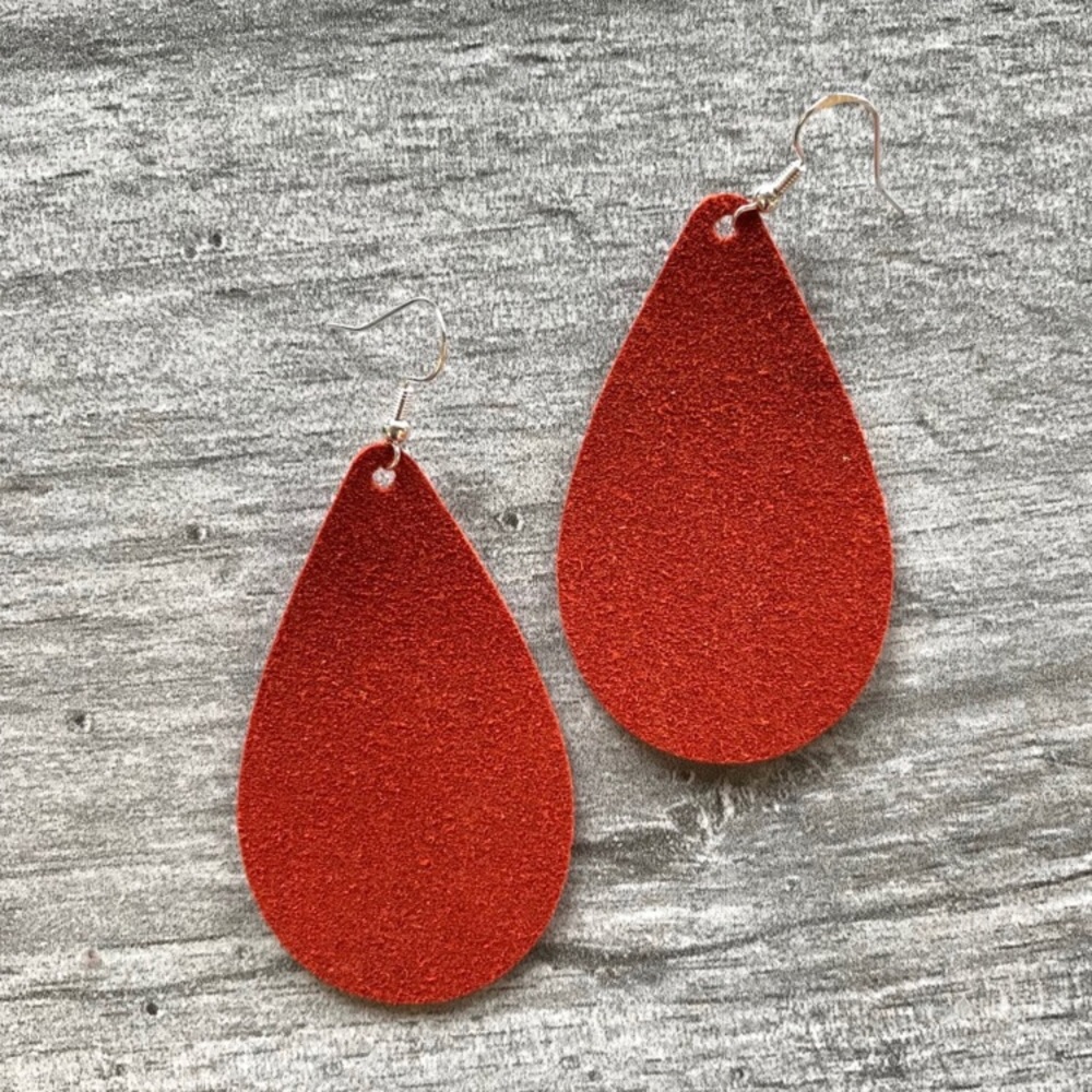 🔵Large Teardrop Handmade Earrings